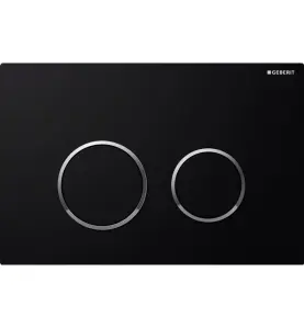 SPOLPLATTA OMEGA 20 SVART/BLANK GEBERIT
