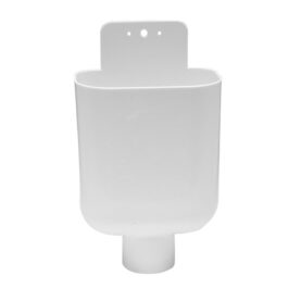 SPILLTRATT 40 MM MED GUMMITÄTNING VIT FALUPLAST