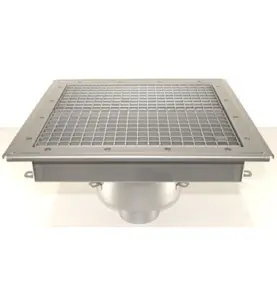 GOLVBRUNN FURO 113 110 MM 400X400 MM (LXB) BOTTENUTLOPP KLÄMRAM FÖR PLASTMATTA