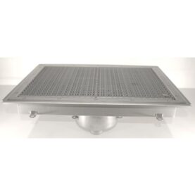 GOLVBRUNN FURO 113 75 MM 600X400 MM (LXB) BOTTENUTLOPP KLÄMRAM FÖR PLASTMATTA