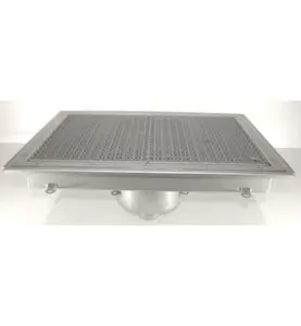 GOLVBRUNN FURO 113 75 MM 600X400 MM (LXB) BOTTENUTLOPP KLÄMRAM FÖR PLASTMATTA