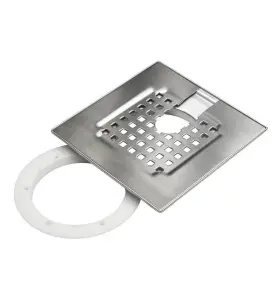MONTAGESATS DRAIN K200-VUS 197X197 MM (LXB) FÖR KLINKERS ROSTFRI BLUCHER