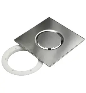 MONTAGESATS DRAIN K200-CU 197X197 MM (LXB) FÖR KLINKERS ROSTFRI BLUCHER