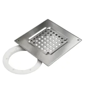 MONTAGESATS DRAIN K200-V 197X197 MM (LXB) FÖR KLINKERS ROSTFRI BLUCHER