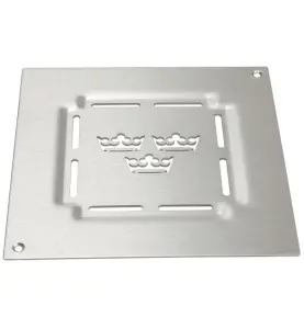 MONTAGESATS DRAIN K200-3KR TRE KRONOR 200X200 MM (LXB) FÖR KLINKERGOLV ROSTFRI