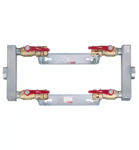 VATTENMÄTARKONSOL PARALLELL G65 FÖR 2 X 300 MM MÄTARE, INVÄNDIG