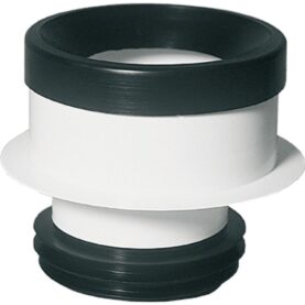 WC-STOS GAS WC 7 Ø110MM FÖR Ø110MM SLÄTÄNDA EXCENTRISK 7MM, MED FLÄNS VIT JAFO