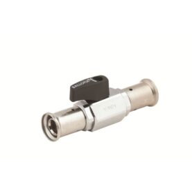 RAK KULVENTIL 20 MM PRESS 2MUFF KROM BROEN BALLOFIX