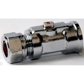 KULVENTIL 15XG15 INVÄNDIG GÄNGA X KLÄMRING UTAN VRED FÖRKROMAD VATETTE