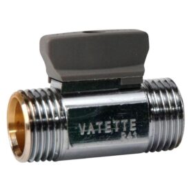 KULVENTIL G15 RAK UTVÄNDIG FÖRKROMAD VATETTE