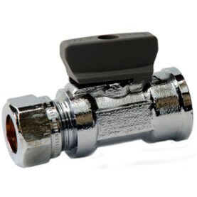 KULVENTIL 15XG15 RAK INVÄNDIG X KLÄMRING MED VRED FÖRKROMAD VATETTE