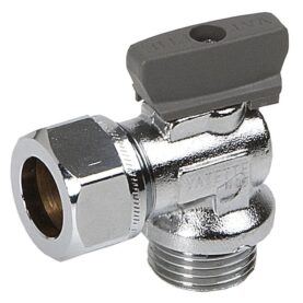 KULVENTIL I VINKEL 15XG15 UTVÄNDIG X KLÄMRING MED VRED VATETTE