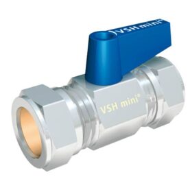 RAK KULVENTIL 15X10 KLÄMRING, MED VRED KROM BALLOFFIX VSH