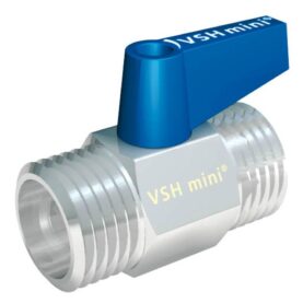 RAK KULVENTIL R15 UTVÄNDIG GÄNGA, MED VRED KROM BALLOFFIX VSH