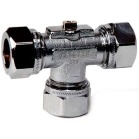 KULVENTIL 15 MM 3-VÄGS FÖRKROMAD VATETTE