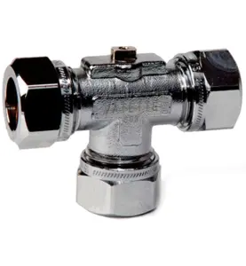 KULVENTIL 15 MM 3-VÄGS FÖRKROMAD VATETTE