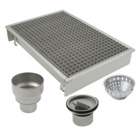 STORKÖKSBRUNNAR 660B 300X300 B110 MED BOTTENUTLOPP FÖR BETONGGOLV/KLINKER UTAN TÄTSKIKT BLUCHER