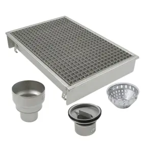 STORKÖKSBRUNNAR 660B 500X300 B110 MED BOTTENUTLOPP FÖR BETONGGOLV/KLINKER UTAN TÄTSKIKT BLUCHER