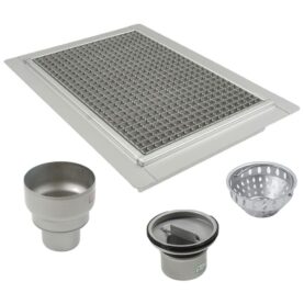 STORKÖKSBRUNNAR 660E 500X300 B110 MED BOTTENUTLOPP FÖR BETONGGOLV MED MASSA/EPOXI BLUCHER