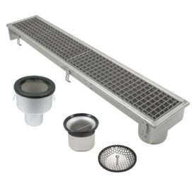 SPÄRRBRUNNAR 670B 800X150 B75 MED BOTTENUTLOPP FÖR BETONGGOLV/KLINKER UTAN TÄTSKIKT BLUCHER