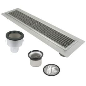 SPÄRRBRUNNAR 670E 800X150 B75 MED BOTTENUTLOPP FÖR BETONGGOLV MED MASSA/EPOXI BLUCHER