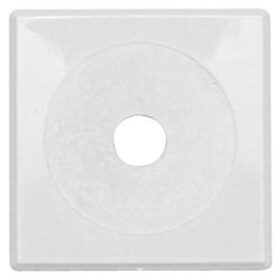 VULKBRICKA 12-16, STORLEK 4X38 MM ENKEL SJÄLVHÄFTANDE VIT FALUPLAST