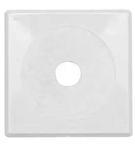 VULKBRICKA 12-16, STORLEK 4X38 MM ENKEL SJÄLVHÄFTANDE VIT FALUPLAST
