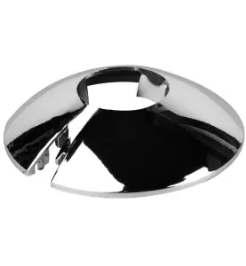 TÄCKBRICKA ID=15 MM/YD=39 MM LÅSBAR KUPAD FÖRKROMAD FALUPLAST