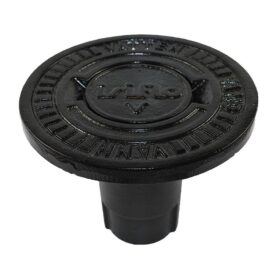 VENTILBETÄCKNING ISIFLO 350 Ø210 MM RUND, MÄRKT VATTEN SVART