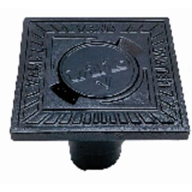 VENTILBETÄCKNING ISIFLO 353 195X195 MM (LXB) FYRKANTIG, MÄRKT VATTEN SVART