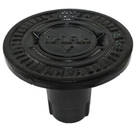 BETÄCKNING ISIFLO 352 D=210 MM RUND, MED TEXT AVLOPP SVART