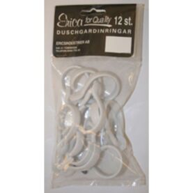 DUSCHGARDINRINGAR 12-PACK