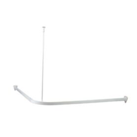 DRAPERISTÅNG 90X170, MED TAKFÄSTE, VITLACK ARROW