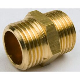 SEXKANTNIPPEL METALL G10 2UTVÄNDIG GÄNGA MÄSSING