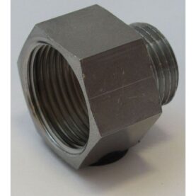 NIPPEL METALL G15XG10 INVÄNDIG X UTVÄNDIG GÄNGA KROM