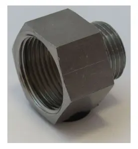 NIPPEL METALL G15XG10 INVÄNDIG X UTVÄNDIG GÄNGA KROM