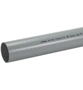 RÖR UTAN MUFF 110X6,0 PVC-HT