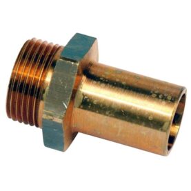 ADAPTER 22 MM X G20 SLÄTÄNDA X UTVÄNDIG GÄNGA MÄSSING VATETTE