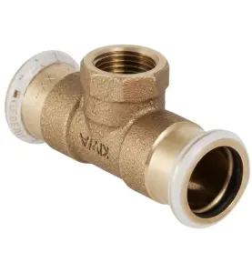 T-RÖR 54 MM X RP15 2MUFF X INVÄNDIG GÄNGA RÖDGODS M-PROFIL MAPRESS GEBERIT