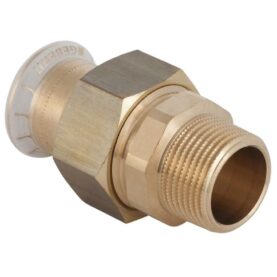 UNIONKOPPLING 15 MM X R15 MUFF X UTVÄNDIG GÄNGA RÖDGODS M-PROFIL MAPRESS GEBERIT