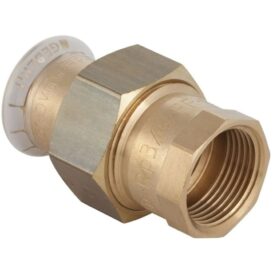 UNIONKOPPLING 12 MM X RP15 MUFF X INVÄNDIG GÄNGA RÖDGODS M-PROFIL MAPRESS GEBERIT