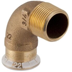 VINKEL 42 MM X R40 90° MUFF X UTVÄNDIG GÄNGA RÖDGODS M-PROFIL MAPRESS GEBERIT