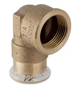 VINKEL 18 MM X RP15 90° MUFF X INVÄNDIG GÄNGA RÖDGODS M-PROFIL MAPRESS GEBERIT