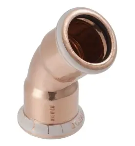 BÖJ 54 MM 45° 2MUFF KOPPAR M-PROFIL MAPRESS GEBERIT