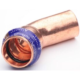 BÖJ 12 45° 1 MUFF KOPPAR V-PROFIL ALTECH