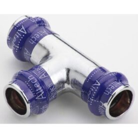 T-RÖR 12X12X12 3 MUFF FÖRKROMAD KOPPAR V-PROFIL ALTECH