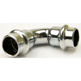 BÖJ 12 MM X 90° 2 MUFF FÖRKROMAD KOPPAR LK