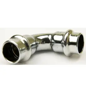 BÖJ 12 MM X 90° 2 MUFF FÖRKROMAD KOPPAR LK