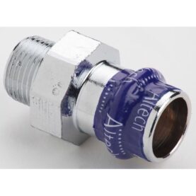 ÖVERGÅNGSMUFF 12XG10 MUFF X UTVÄNDIG GÄNGA FÖRKROMAD RÖDGODS V-PROFIL ALTECH