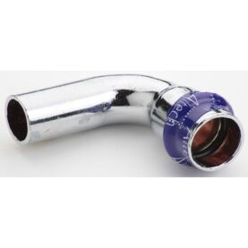 BÖJ 12 90° 1 MUFF FÖRKROMAD KOPPAR V-PROFIL ALTECH